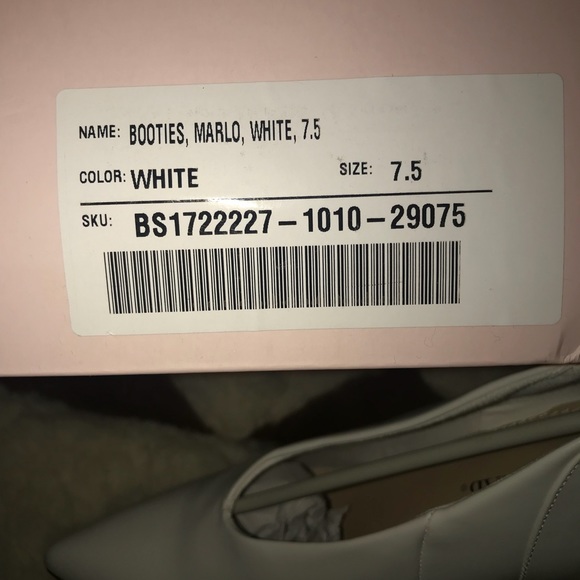 Justfab White Marlo Booties - Picture 3 of 6